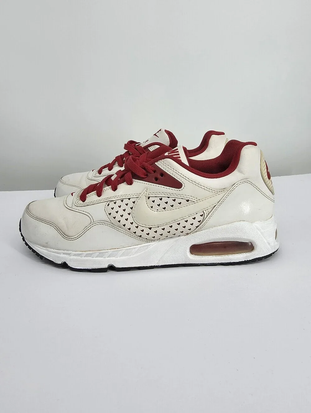 Nike Air Max Correlate Valentine White Gym Red 525381-116 Heart Womens 11 Rare